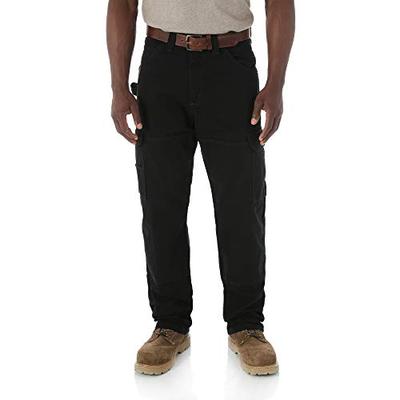 RIGGS WORKWEAR by Wrangler Men's BIG Ranger Pant,Black,48x34