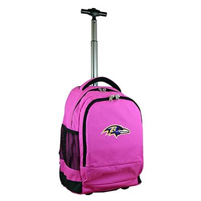 Denco NFL Baltimore Ravens Expedition Wheeled Backpack, 19-inches, Pink