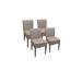 4 Monterey Armless Dining Chairs in Wheat - TK Classics Monterey-Tkc290B-Adc-2X-C-Wheat
