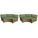 Laguna Curved Armless Sofa 2 Per Box in Cilantro - TK Classics Tkc025B-Cas-Db-Cilantro