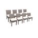 8 Monterey Armless Dining Chairs in Sail White - TK Classics Monterey-Tkc290B-Adc-4X-C-White