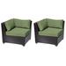 Barbados Corner Sofa 2 Per Box in Cilantro - TK Classics Tkc020B-Cs-Db-Cilantro