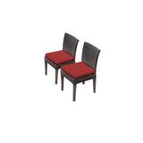 2 Belle Armless Dining Chairs in Terracotta - TK Classics Belle-Tkc090B-Adc-C-Terracotta