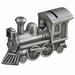 Zoomie Kids Salamone Train Bank Metal in Gray | 2.25 H x 3.5 W x 6 D in | Wayfair FEC43C44F5944334AA5C853999BCBC86
