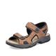 Rieker Herren Klassische Sandalen 26156, Männer Sandalen,Sommerschuhe,Freizeitschuhe,offene Schuhe,Strandschuhe,braun Kombi (25),45 EU / 10.5 UK