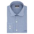 Van Heusen Men's Regular Fit Flex Collar Check Dress Shirt, Midnight, 17.5" Neck 36"-37" Sleeve