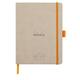Rhodia 117785C Meeting Book (DIN A5+, 160 x 210 mm, 80 Blatt, 90 g, elegant und praktisch) 1 Stück beige