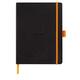 Rhodia 117782C Meeting Book (DIN A5+, 160 x 210 mm, 80 Blatt, 90 g, elegant und praktisch) 1 Stück schwarz