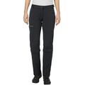 VAUDE Women's Farley Stretch Capri T-Zip II Long Pants - Black/Black, Size 34