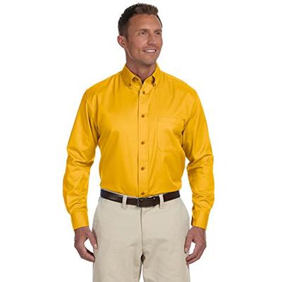 Harriton Men's Long-sleeve Twill Dress Shirt