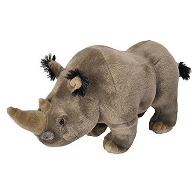Wild Republic White Rhino Plush, Stuffed Animal, Plush Toy, Gifts for Kids, Cuddlekins 12"