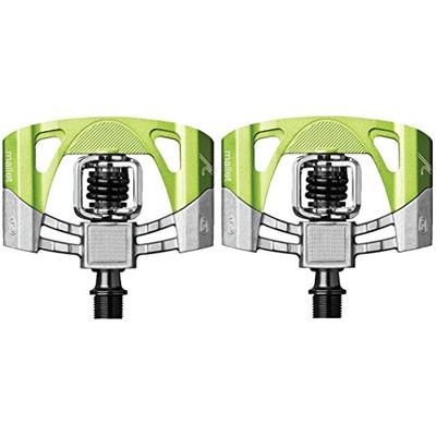 CRANKBROTHERs Crank Brothers Mallet 2 Pedals, Raw/Green