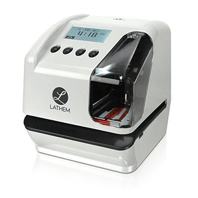 Lathem LT5000 Electronic Multi-Line Time, Date and Numbering Document Stamp, Can Be Wall Mounted (Sc