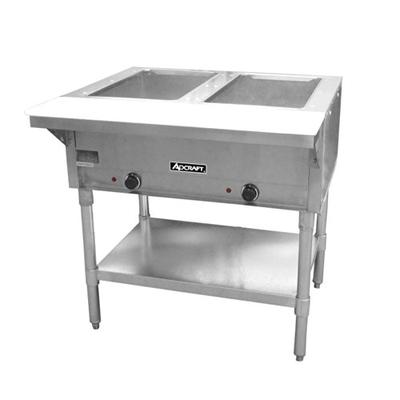 Adcraft 2 Bay Open Well Steam Table Model ST-120-2