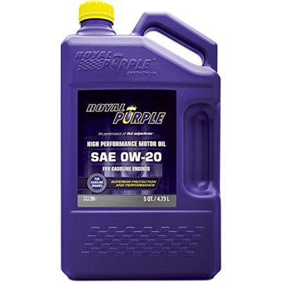 Royal Purple 51020 API-Licensed SAE 0W-20 High Performance Synthetic Motor Oil - 5 qt.