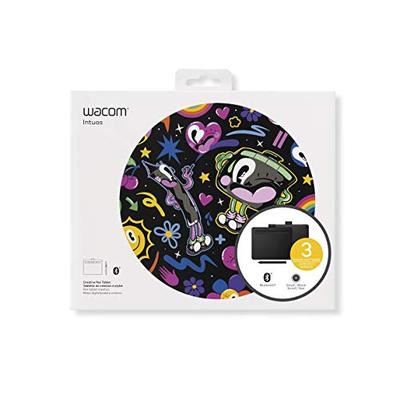 Wacom Intuos Wireless Graphics Drawing Tablet with 3 Bonus Software Included, 7.9" x 6.3", Black (CT