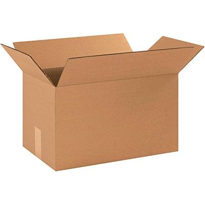 16x9x9" Cardboard Corrugated Boxes, 200 lb. Test/ECT-32 Kraft, 25 Pack