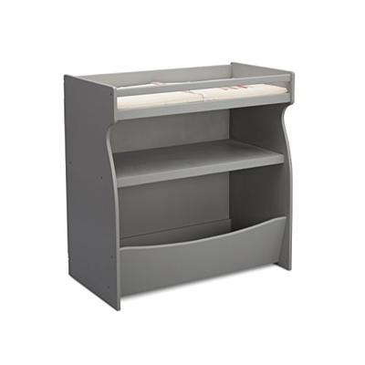 Delta Children 2-in-1 Changing Table and Storage Unit, Grey