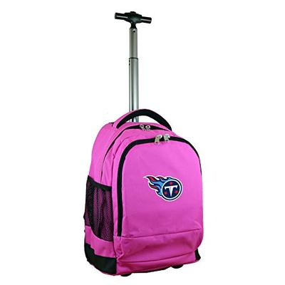 Denco NFL Tennessee Titans Expedition Wheeled Backpack, 19-inches, Pink