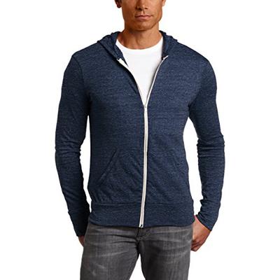 Alternative Men's Eco Zip Hoodie Sweatshirt Shirt, Eco True Navy, 2X