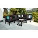 Madison 7 Piece Sectional Seating Group w/ Cushions Metal in Black kathy ireland Homes & Gardens by TK Classics | 33 H x 33.6 W x 33.6 D in | Outdoor Furniture | Wayfair
