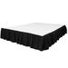 Martex Ruffle Bed Skirt, Polyester in Black | 78 W x 80 D in | Wayfair 028828439178