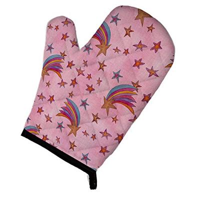 Caroline's Treasures BB7548OVMT Watercolor Shooting Stars on Pink Oven Mitt, Large, multicolor