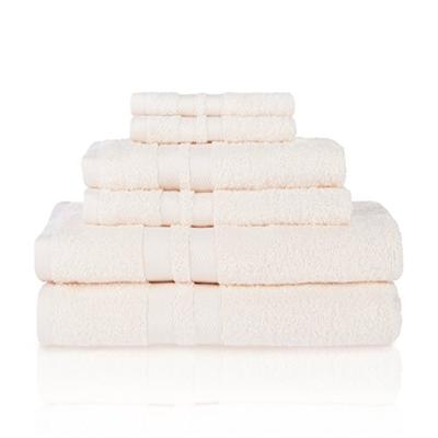 Superior 100% Cotton Bath Towel Set - 6-Piece Set, 2 Bath Towels, 2 Hand Towels, and 2 Washcloths, H