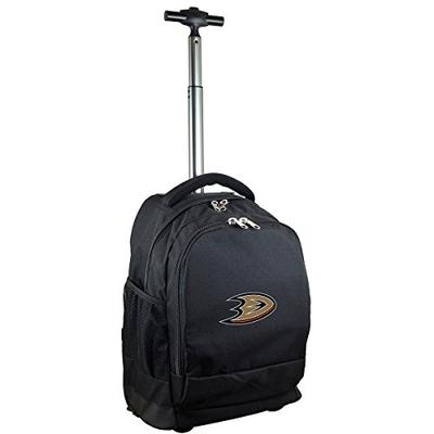 NHL Anaheim Ducks Expedition Wheeled Backpack, 19-inches, Black