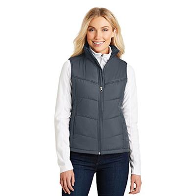 Port Authority Women's Puffy Vest XXL Dark Slate/Black