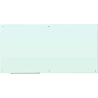 U Brands Glass Dry Erase Board, 70 x 35 Inches, White Frosted Surface, Frameless