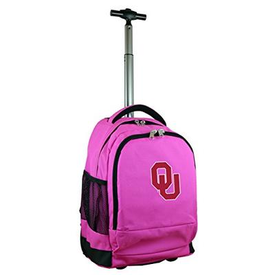 Denco NCAA Oklahoma Sooners Expedition Wheeled Backpack, 19-inches, Pink