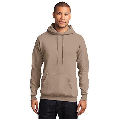 Port & Company Men's Classic Pullover Hooded Sweatshirt XL Sand