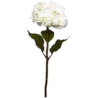 Nearly Natural 2155-S3-WH 28" Hydrangea Flower (Set of 3) Artificial Plant White
