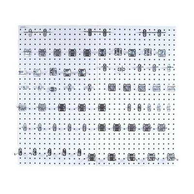 Triton Products LB2-Kit Two LocBoard Square Hole Pegboards 24-Inch W by 42-1/2-Inch H by 9/16-Inch D
