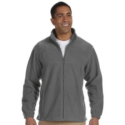 HA MENS FULL ZIP FLEECE JKT (CHARCOAL) (3XL)