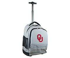 Denco NCAA Oklahoma Sooners Expedition Wheeled Backpack, 19-inches, Grey