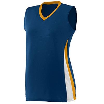 Augusta Sportswear Women's Tornado Jersey M Navy/Gold/White