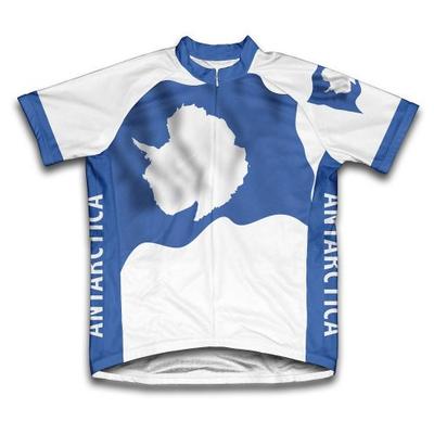 ScudoPro Antarctica Flag Short Sleeve Cycling Jersey for Men - Size L