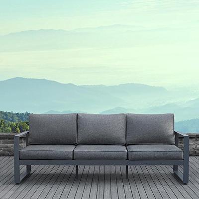 Real Flame 9621-GRY Baltic Outdoor Sofa, Gray