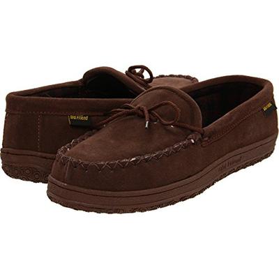 Old Friend Men's Wisconsin Slipper, Chocolate, 10