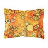 Caroline's Treasures 8987PW1216 Abstract Flowers in Oranges and Yellows Fabric Decorative Pillow, 12 screenshot. Pillows directory of Bedding.