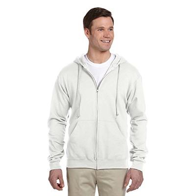 Jerzees Mens NuBlend 50/50 Full-Zip Hood (993) -White -L