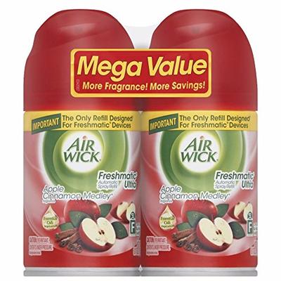 Air Wick 82680 Freshmatic Ultra Spray Refill Apple Cinnamon Medley Aerosol 6.17oz 2/Pk 3Pk/Ct
