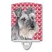 Caroline's Treasures SC9246CNL Schnauzer Hearts Love and Valentine's Day Portrait Ceramic Night Ligh