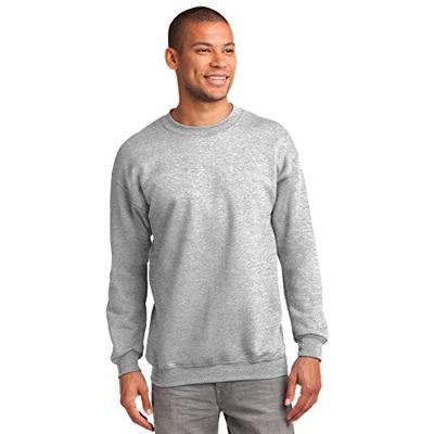 Port & Company Men's Tall Ultimate Crewneck Sweatshirt 2XLT Ash