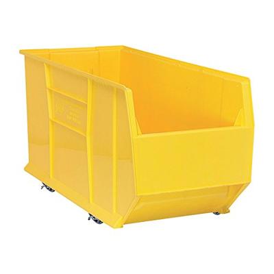 Quantum QUS994MOB Plastic Storage Stacking Hulk Container, 36-Inch by 16-Inch by 20-Inch, Yellow, Ca