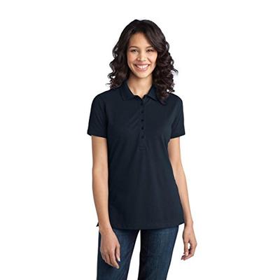 Port Authority Women's Ladies Stretch Pique M Dress Blue Navy