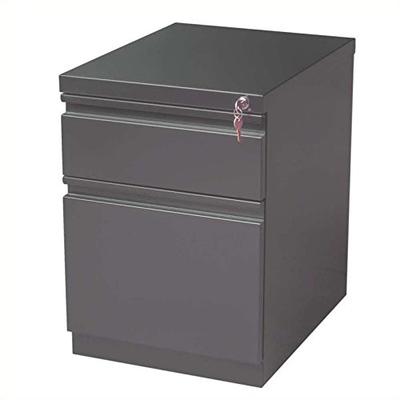 Hirsh Industries 2 Drawer Mobile File Cabinet in Charcoal