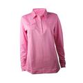 Adidas Womens ClimaLite Warm Polo-Pink-Medium